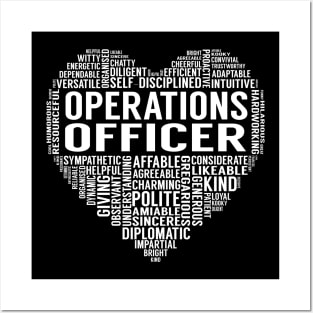 Operations Officer Heart Posters and Art